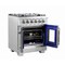Forno Capriasca 30In. Freestanding French Door Gas Range FFSGS6460-30 - alternate 2